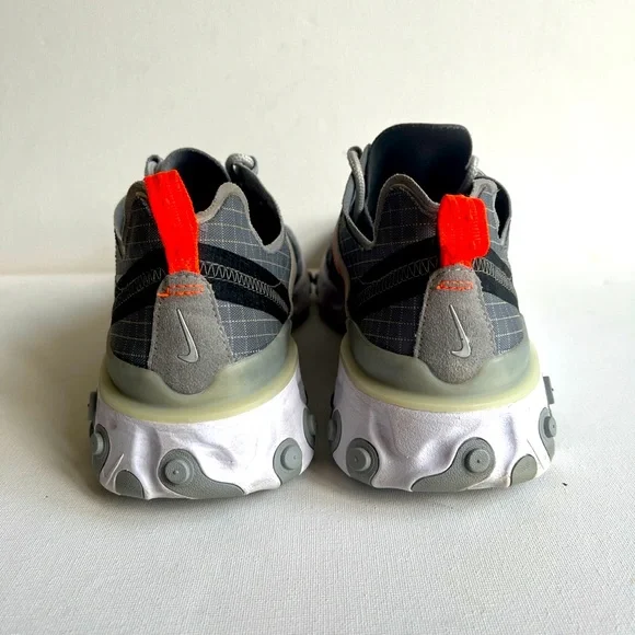 Nike React Element 55 ‘Cool Grey Grid’ CB1503-001 Trainers UK Size 8.5 - Picture 3 of 4